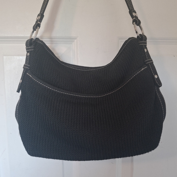 The Sak Black Crochet Hobo Bag - Picture 1 of 12